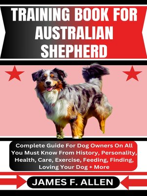 cover image of TRAINING BOOK FOR AUSTRALIAN SHEPHERD